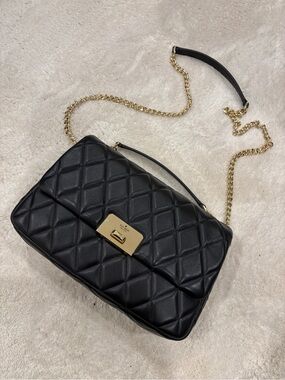 NEW kate spade quilted medium crossbody shoulder bag turn lock flap